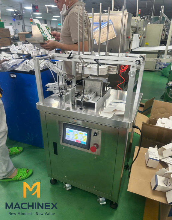 máy gấp hộp bông bạch tuyết