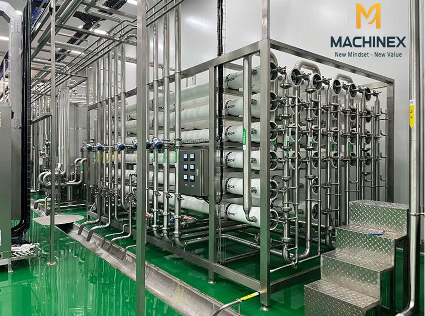 hệ thống RO trong quy trình sản xuất nước uống 