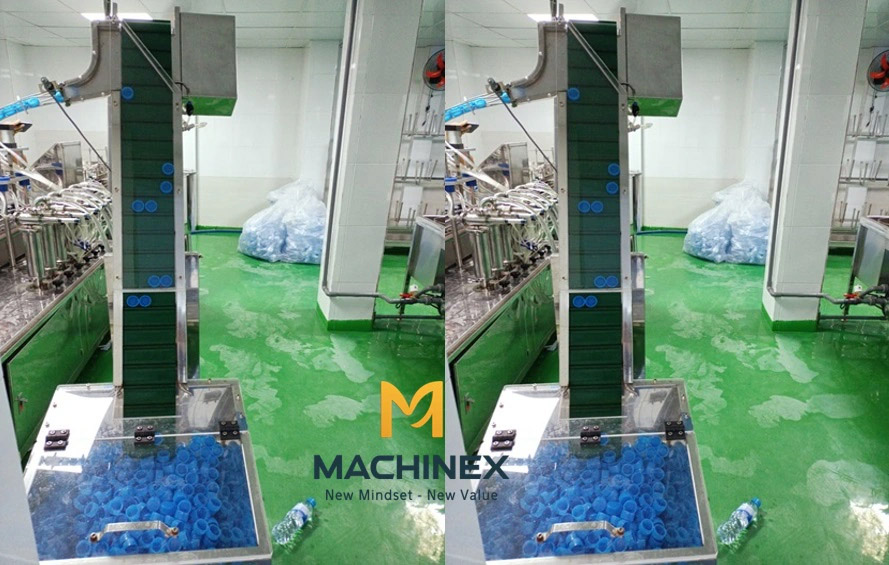 Máy cấp lắp chai yến hũ