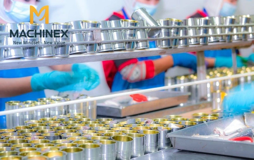 dây chuyền sản xuất cá đóng hộp