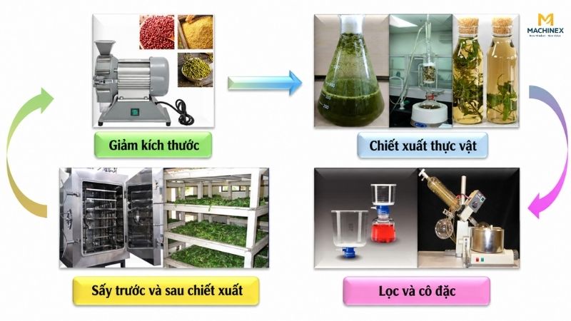 Quy trình chiết xuất - cô đặc dược liệu