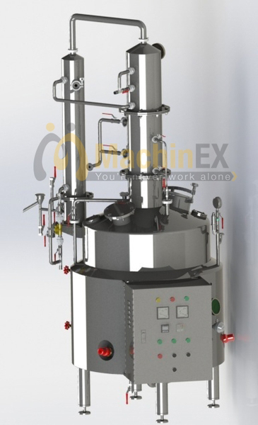 chưng cất hồi lưu 2 cấp Inox