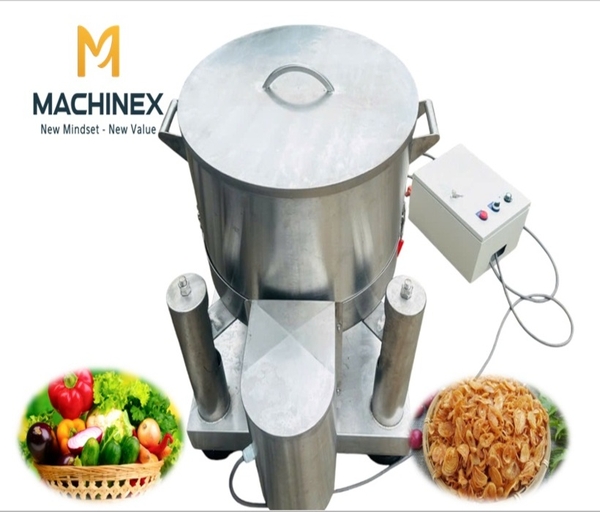 Centrifugal Dewatering & Deoiling Machine for Food