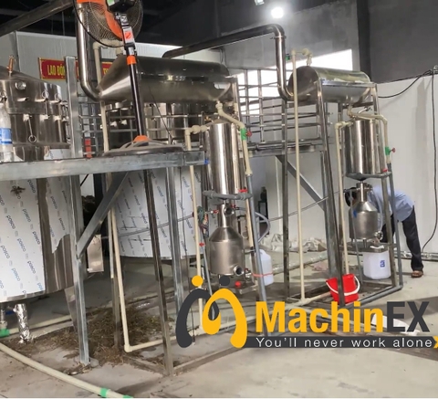 Dây Chuyền Sản Xuất Tinh Dầu Tràm Trà 6000L